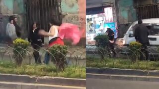 Woman Seriously Injured After Being Pushed in Front of Minibus Amid Street Brawl