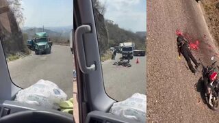 Run over by big rig