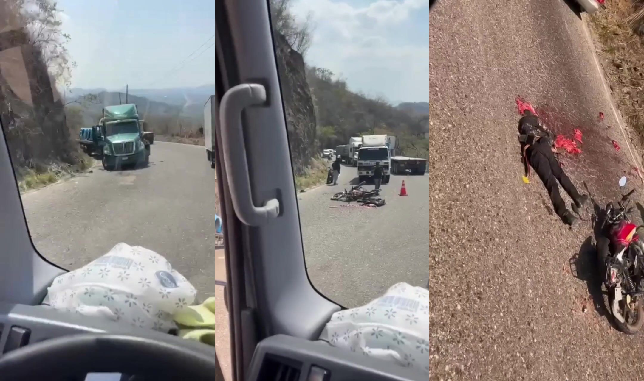 Run over by big rig