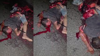 Victim destroyed by truck