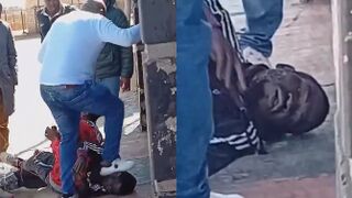 Two Criminals Get Stomped By Community Members