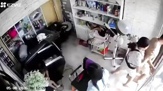 Woman Holding Baby Punched And Kicked By Own Family Members