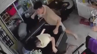 Woman Holding Baby Punched And Kicked By Own Family Members