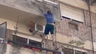 Man On Drugs Falls Four Floors Down After Confrontation With GF