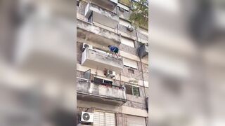 Man On Drugs Falls Four Floors Down After Confrontation With GF