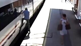 Old Man Falls Under Moving The Train In Spain, Dies