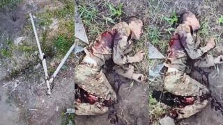 Close-up death of a Russian