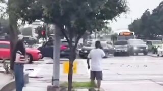 Houston Idiot Plays Bumper Cars With Real Cars, Ends With Police Cruiser As His Final