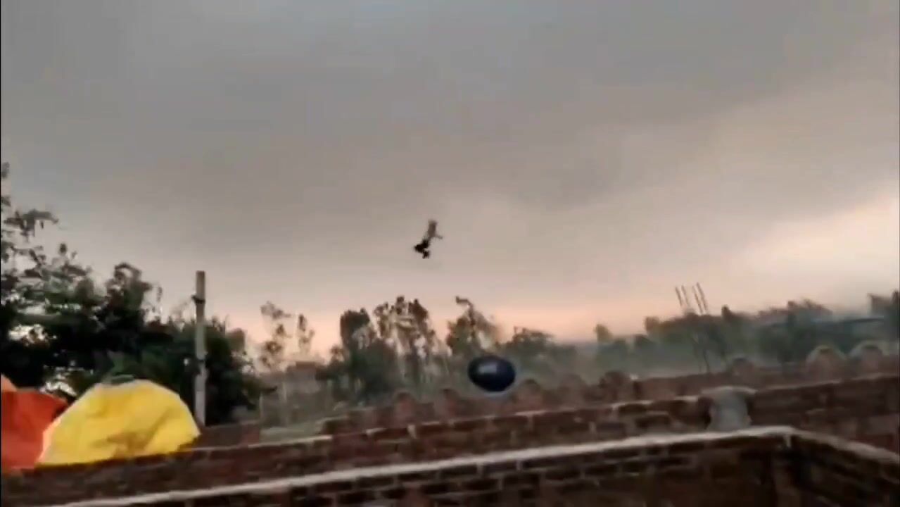 Man critically injured after being swept several feet into the air