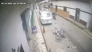 Motorcyclist Dragged Under Truck Wheels in Brutal Accident Caught on Camera