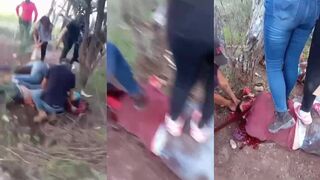 Female CJNG Cartel Members Butchering Rivals From MZ