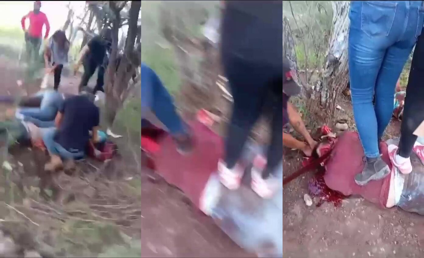 Female CJNG Cartel Members Butchering Rivals From MZ