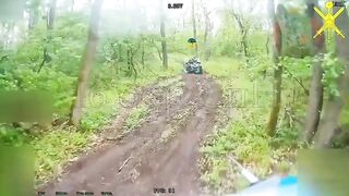 Ukr friends droned on an ATV ride.