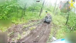 Ukr friends droned on an ATV ride.