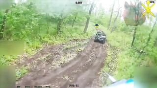 Ukr friends droned on an ATV ride.