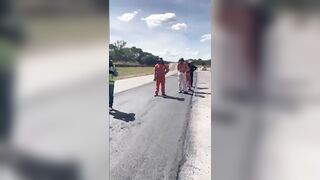 Horrific Death: Elderly Man Crushed to Pulp by Asphalt Roller