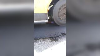 Horrific Death: Elderly Man Crushed to Pulp by Asphalt Roller