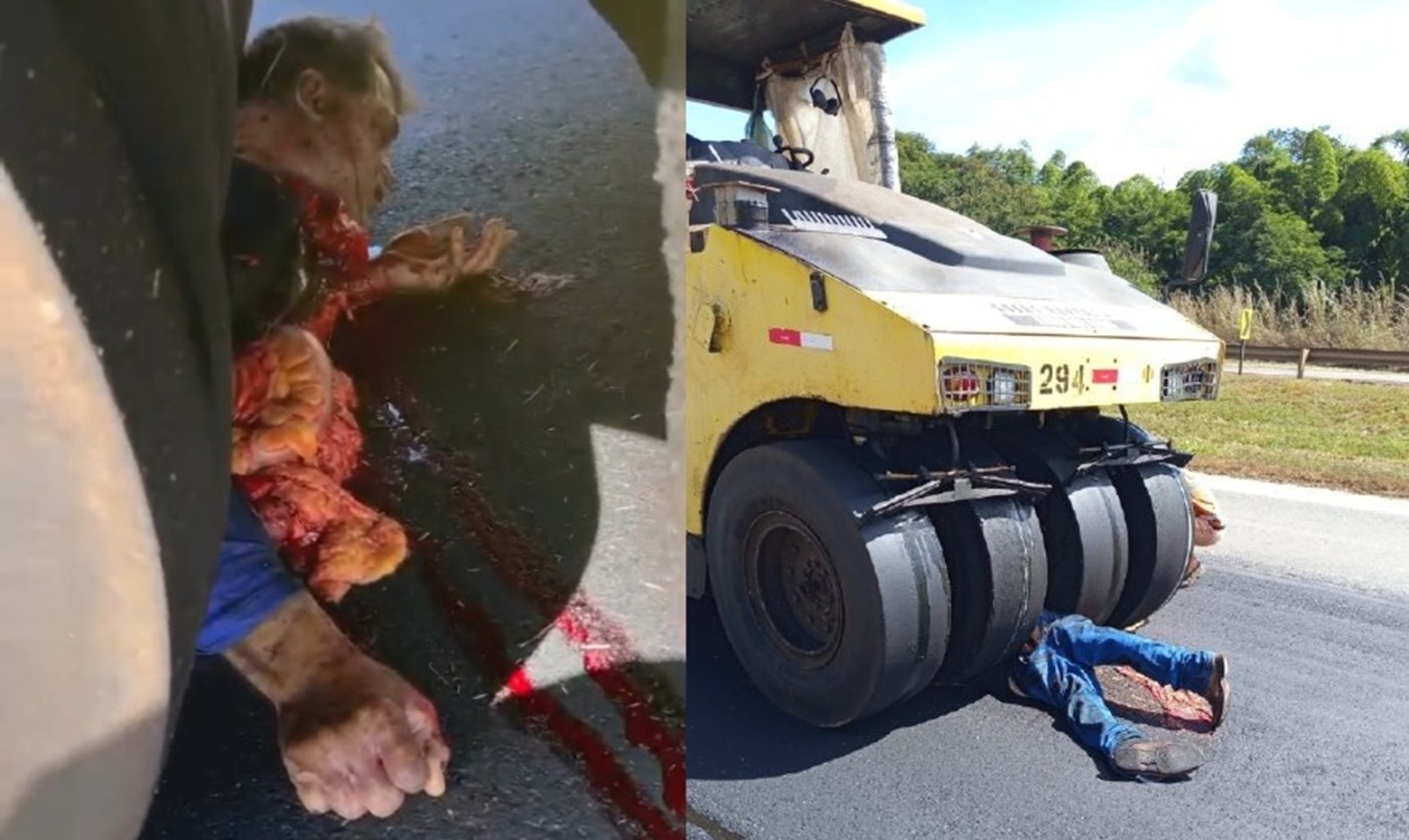 Horrific Death: Elderly Man Crushed to Pulp by Asphalt Roller