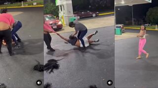 Big ass titties come out in fight