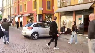 Man in Car Attack on Modena Crowd Injures Eight, Then Tries to Stab Bystanders