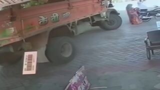 Woman Seriously Injured After Speeding Tipper Crashes Into Petrol Pump