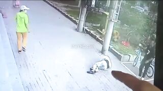 Cat knocks out man