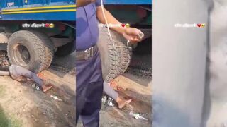 Run over by track and awful music