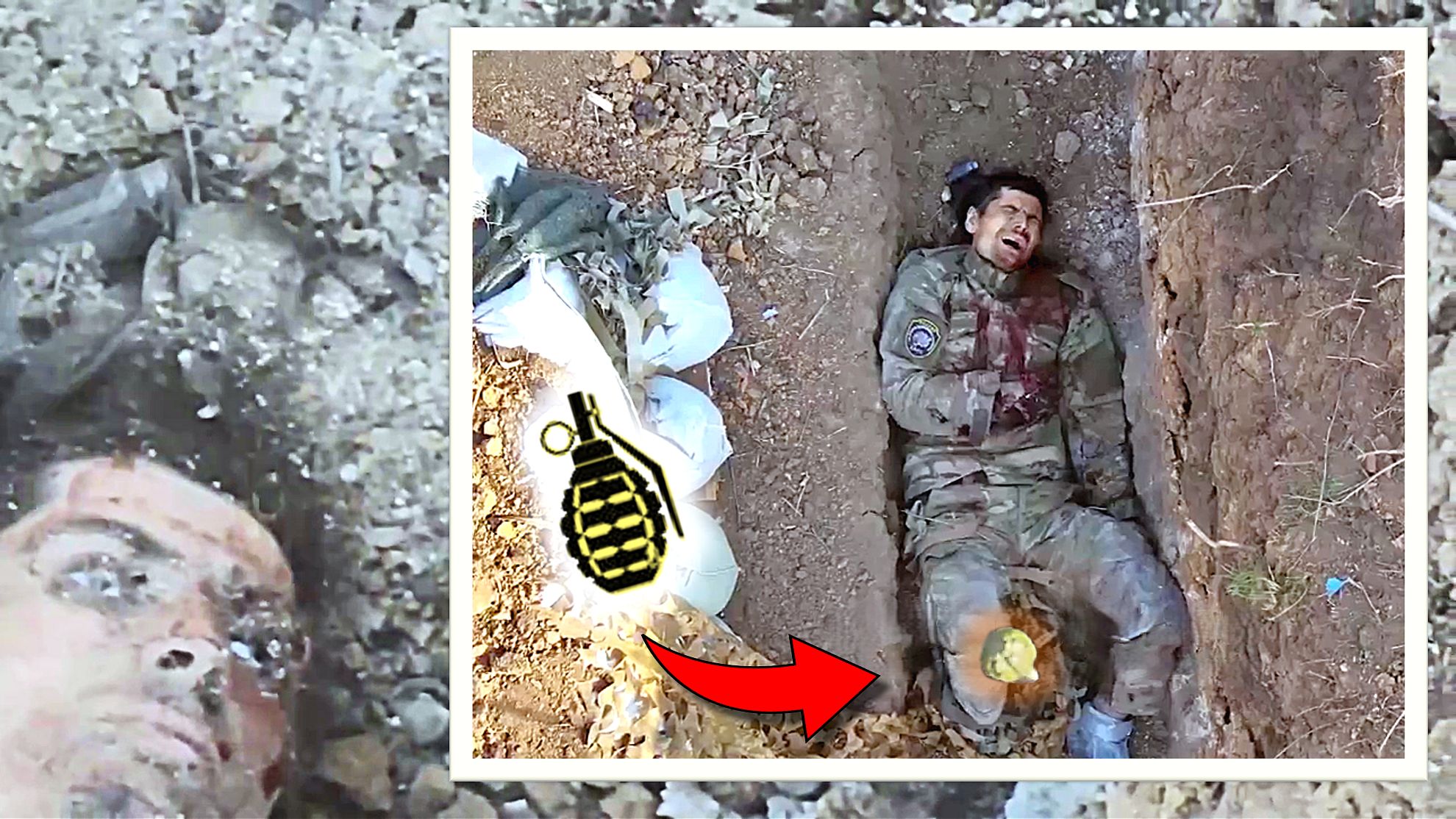 Petrified Russkie in Diabolical Pain Wails of Horror