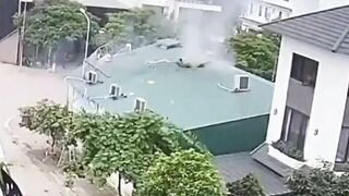 Man Thought He Was Installing AC, Turns Out He Was Testing Explosive Compressor