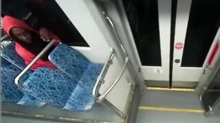 black man kill a woman on the train for no reason
