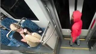 black man kill a woman on the train for no reason