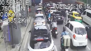 8 Dead, 32 Injured After Freight Train Crashes Into Bangkok Bus, Engulfing It in Flam