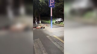 Man Shocked And Silent After Losing Leg In Traffic Accident