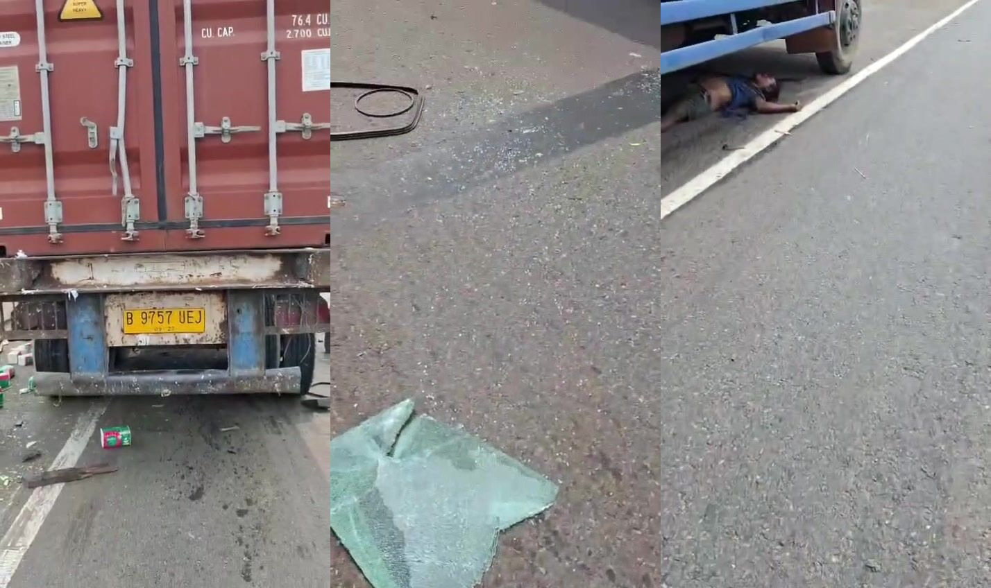 Truck kills man on motorbike