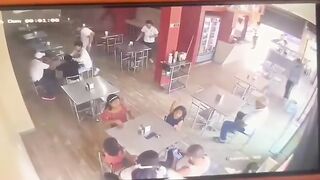 Fast Food Horror: Gunman Executes Waiter in Cold Blood Inside Busy Restaurant