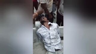 Evil Dude Attacks GF With A Stone In Broad Daylight