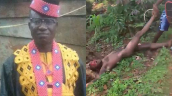 Man Who Beheaded Brother-In-Law With Machete Stripped And Beaten By Mob In Cameroon