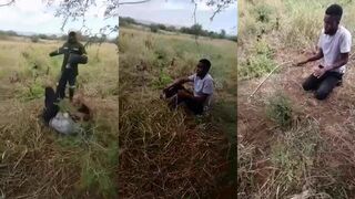 Betrayed Man Flogs A Lover Of His Wife