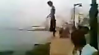 Classic: A guy slipped and sustained a fatal head injury (Face split diving accident)