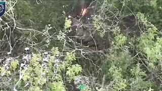 34-th Marine Brigade exterminate a boat with russian bums with oars.