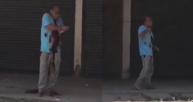 Man Slits His Own Throat & Stabs Himself 11 Times in Stomach After  Hammering Wife