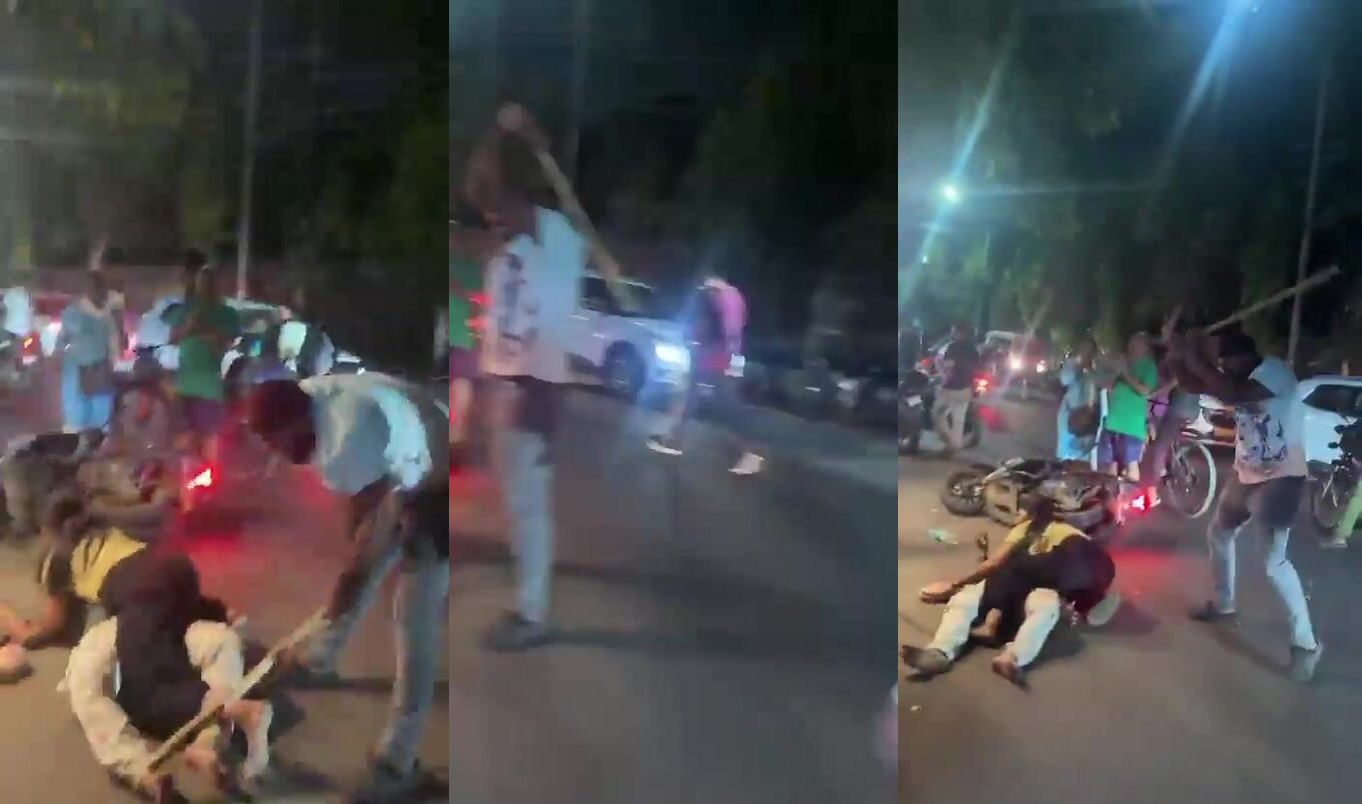 Couple Cubbed With Bamboo Sticks In Full Public View In India