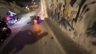 Colombian Biker Records Own Crash