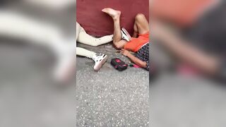Collision Between Two Motorcycles Leaves Four Dudes In Pain In Suffering