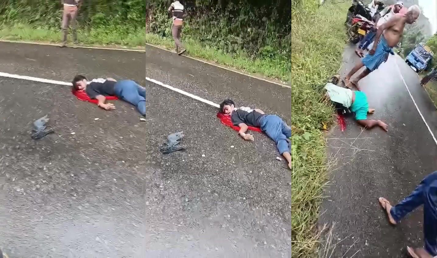 2 men bleed out after moto accident