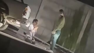 Kneeling Man Gets Kicked By Police Officer In Cambodia