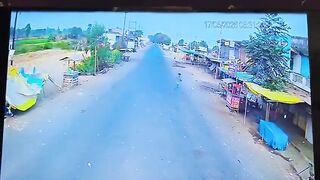 Woman Standing Near A Roadside Shop Seriously Injured By Lost Control Car