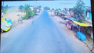 Woman Standing Near A Roadside Shop Seriously Injured By Lost Control Car