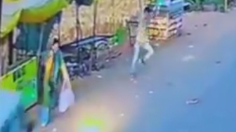 Woman Standing Near A Roadside Shop Seriously Injured By Lost Control Car