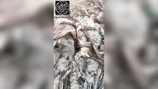Ukrats abandoned by their comrades.